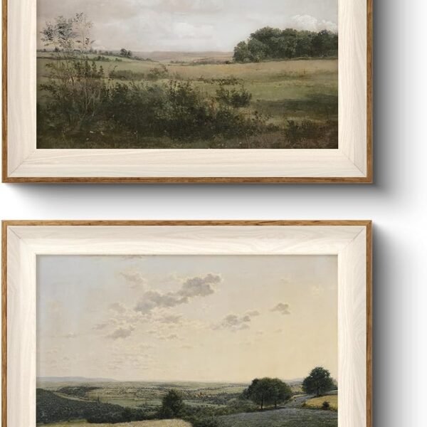 Vintage Landscape Framed Wilderness Wall Art Set, 10×12 Inch