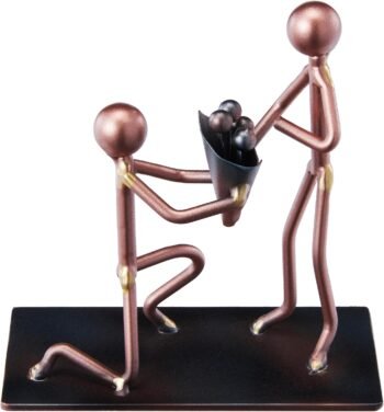 Handmade Metal Couple Love Statue Romantic Gift